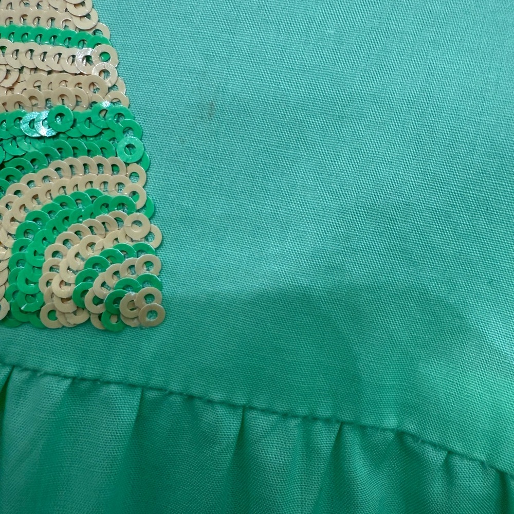 QUEEN OF SPARKLES Mint Green Embroidered Seaside Tiered Dress - Picture 12 of 14